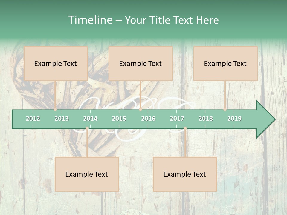 Wooden Ornament Valentine Day PowerPoint Template