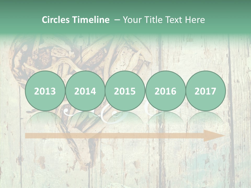 Wooden Ornament Valentine Day PowerPoint Template