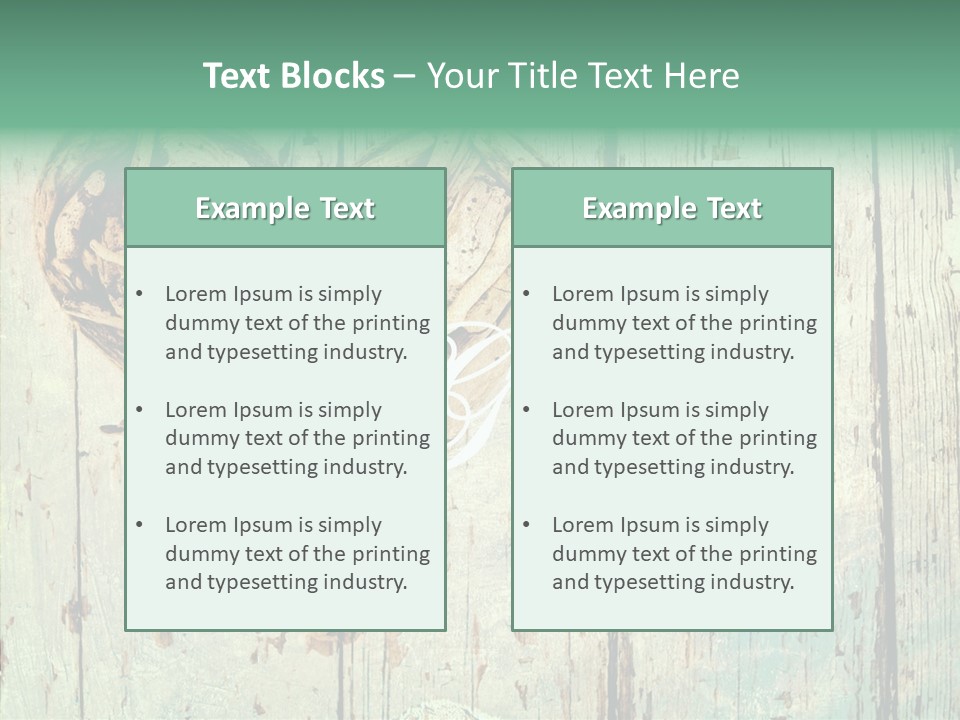 Wooden Ornament Valentine Day PowerPoint Template