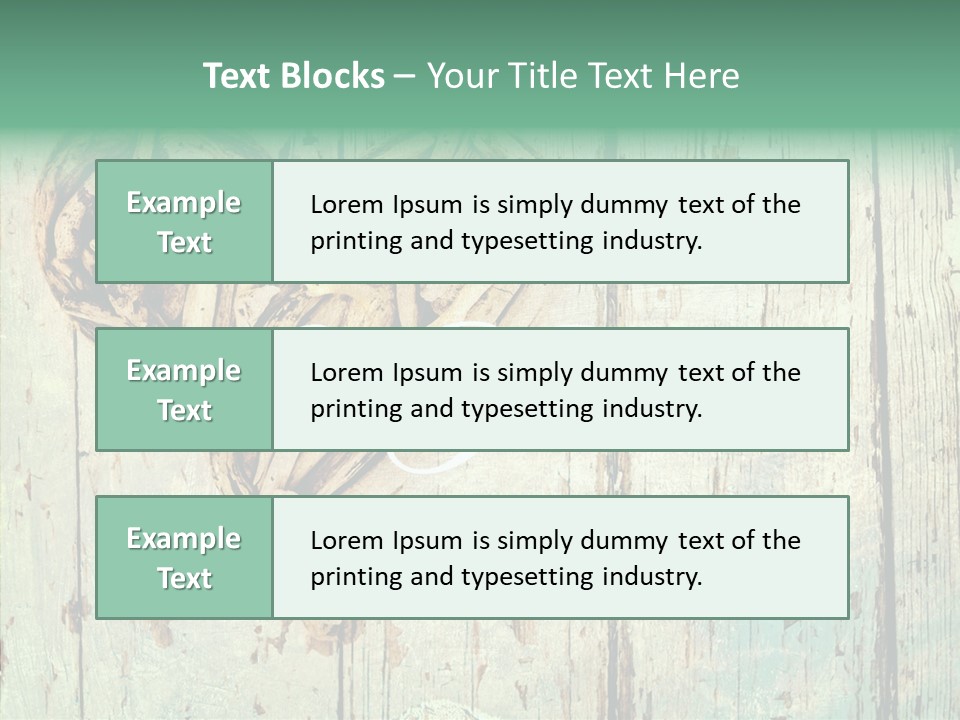 Wooden Ornament Valentine Day PowerPoint Template