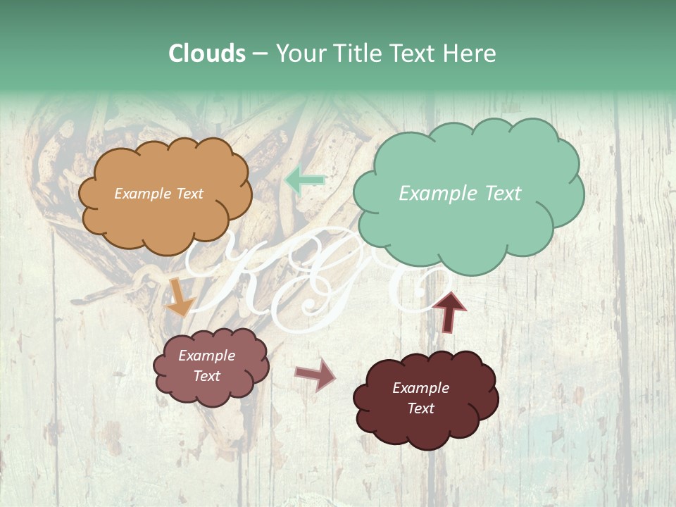 Wooden Ornament Valentine Day PowerPoint Template