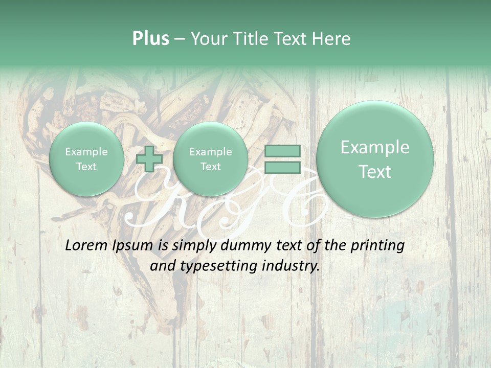 Wooden Ornament Valentine Day PowerPoint Template