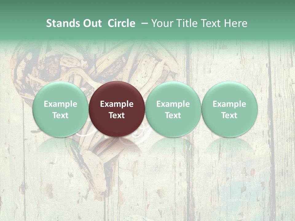 Wooden Ornament Valentine Day PowerPoint Template