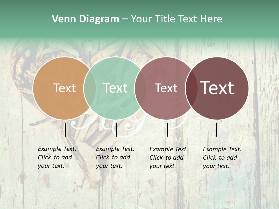 Wooden Ornament Valentine Day PowerPoint Template