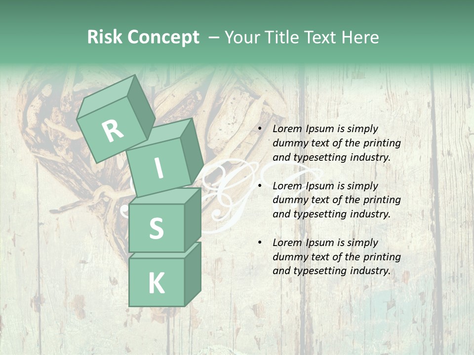 Wooden Ornament Valentine Day PowerPoint Template