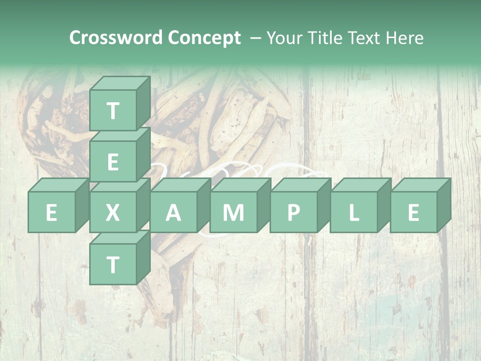 Wooden Ornament Valentine Day PowerPoint Template