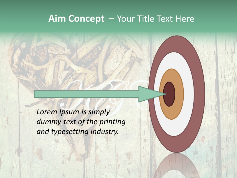 Wooden Ornament Valentine Day PowerPoint Template