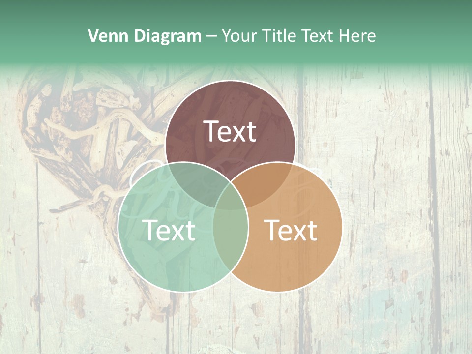 Wooden Ornament Valentine Day PowerPoint Template