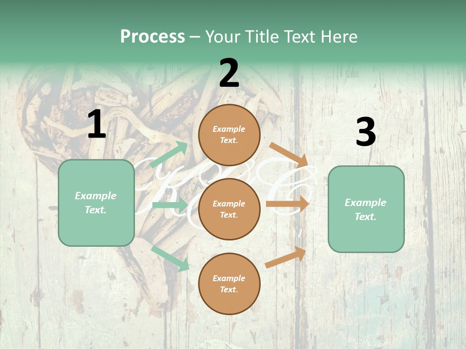 Wooden Ornament Valentine Day PowerPoint Template