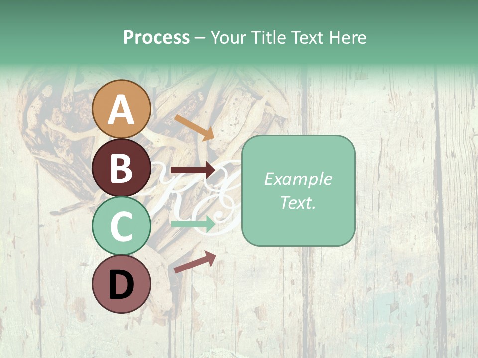 Wooden Ornament Valentine Day PowerPoint Template