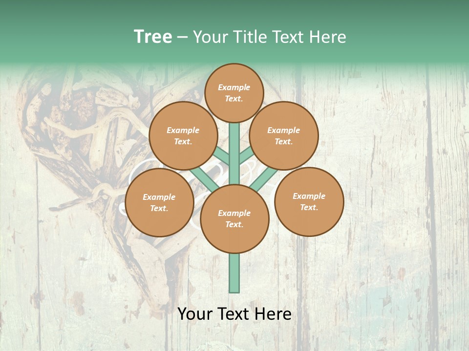 Wooden Ornament Valentine Day PowerPoint Template