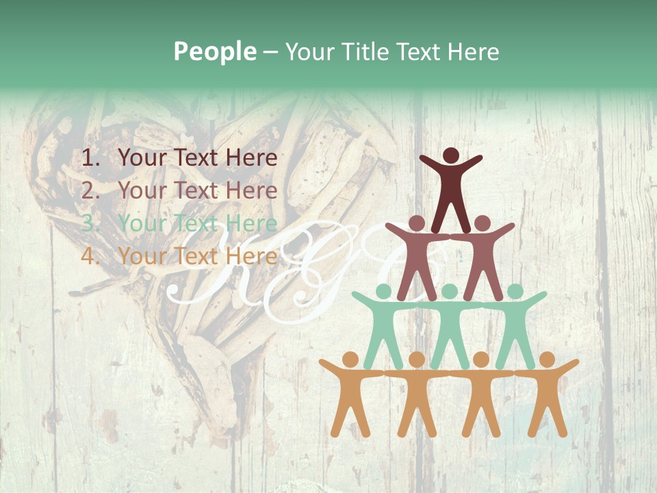 Wooden Ornament Valentine Day PowerPoint Template