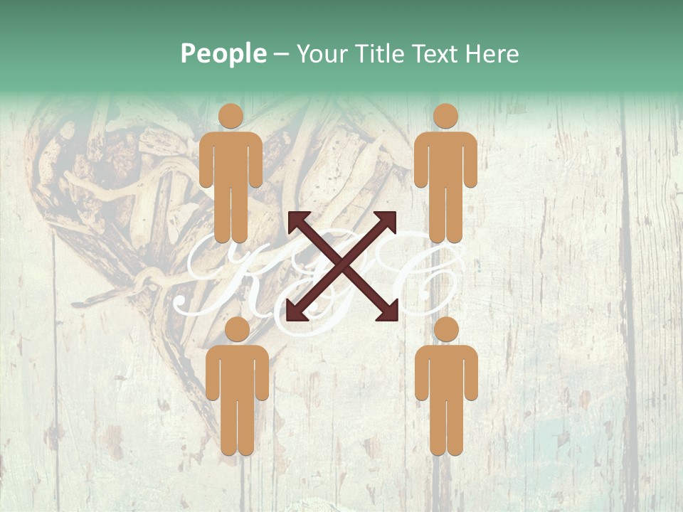 Wooden Ornament Valentine Day PowerPoint Template