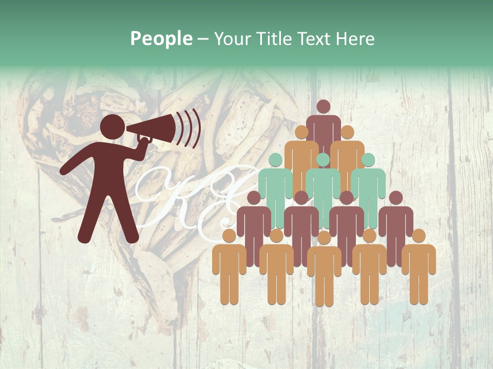 Wooden Ornament Valentine Day PowerPoint Template