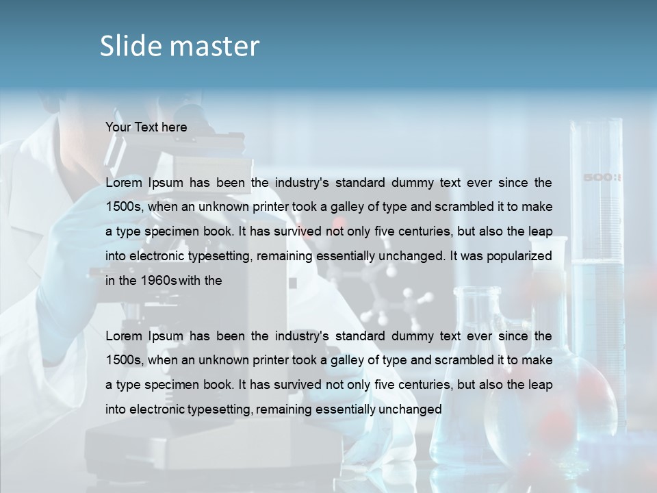 Exam Expertise Microscope PowerPoint Template