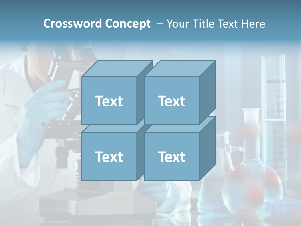 Exam Expertise Microscope PowerPoint Template