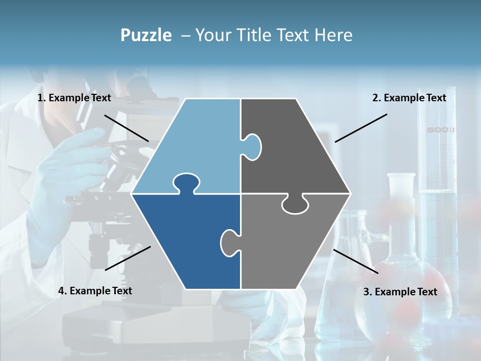 Exam Expertise Microscope PowerPoint Template