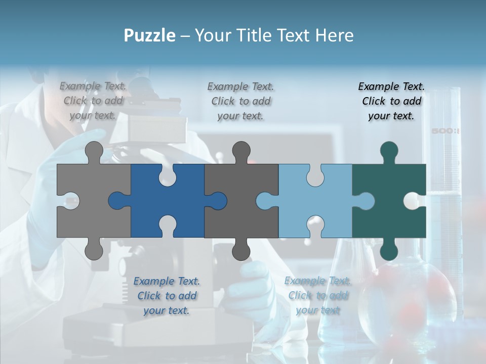 Exam Expertise Microscope PowerPoint Template