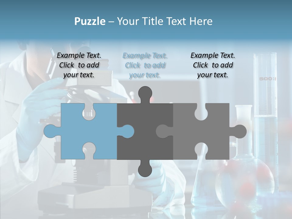 Exam Expertise Microscope PowerPoint Template