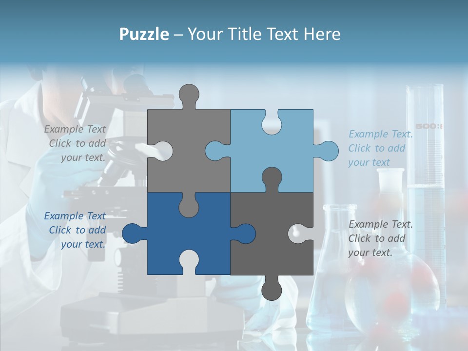 Exam Expertise Microscope PowerPoint Template