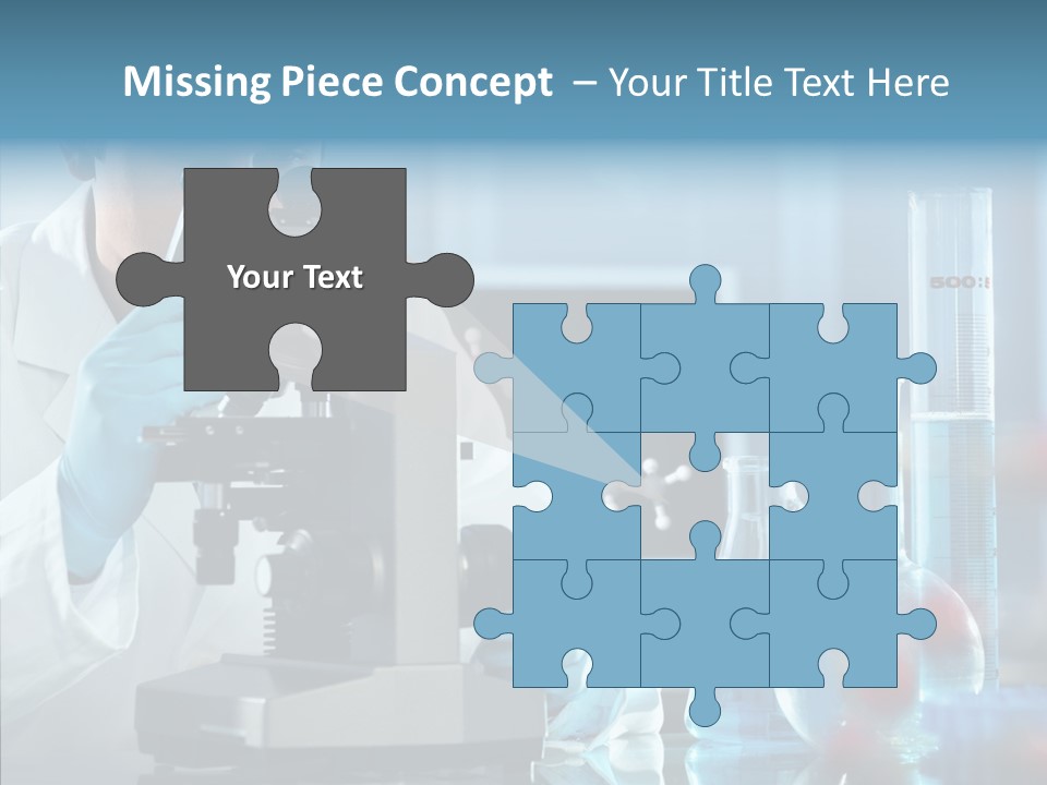 Exam Expertise Microscope PowerPoint Template