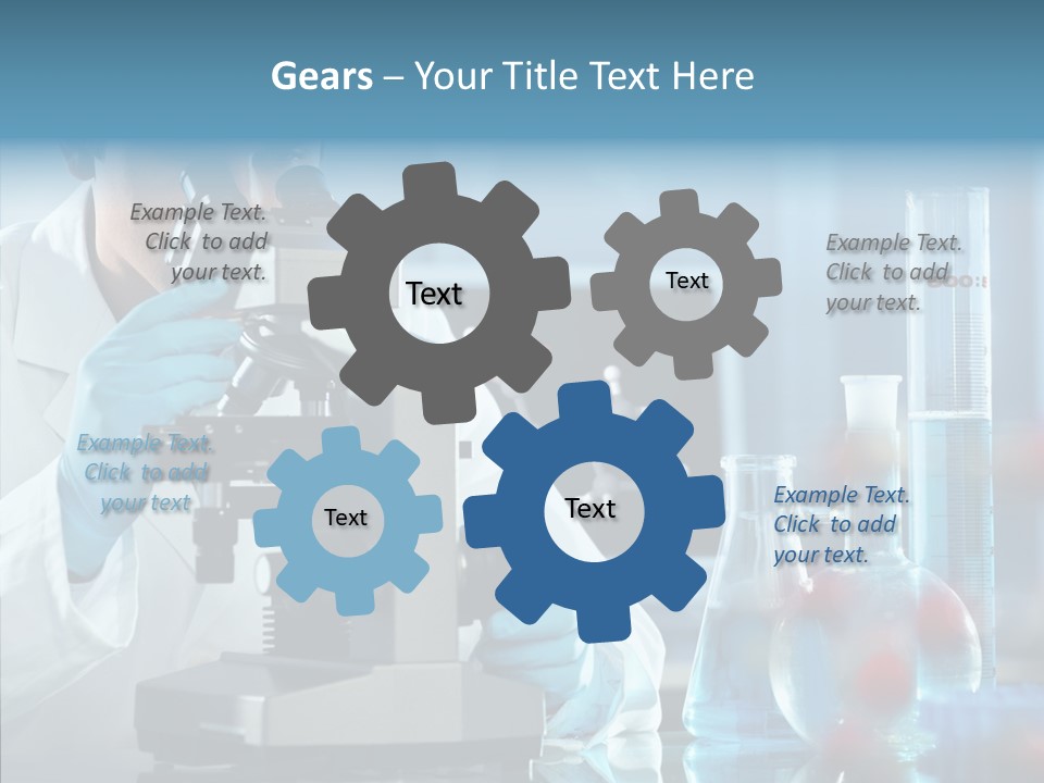 Exam Expertise Microscope PowerPoint Template