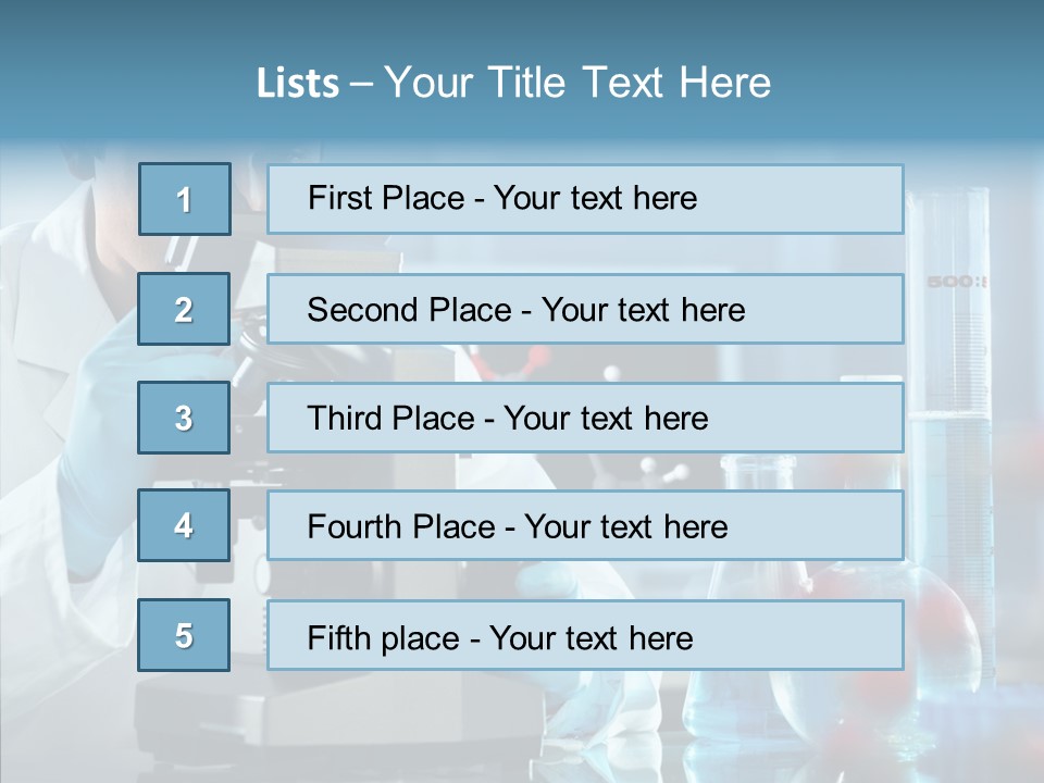 Exam Expertise Microscope PowerPoint Template