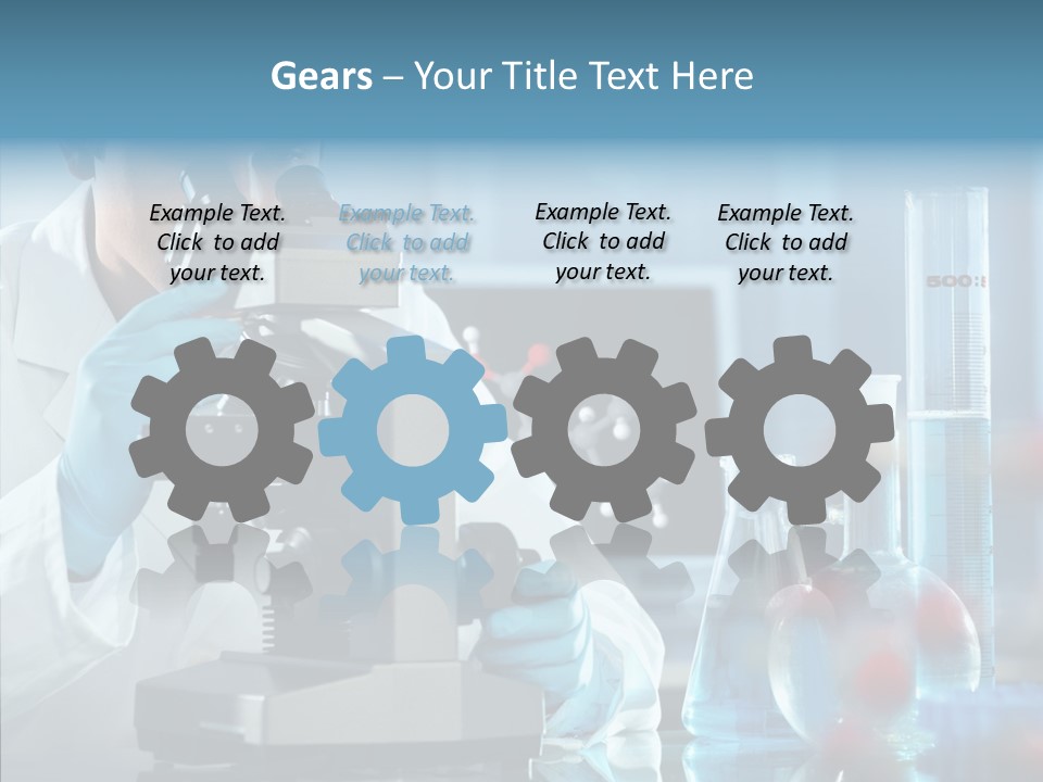 Exam Expertise Microscope PowerPoint Template