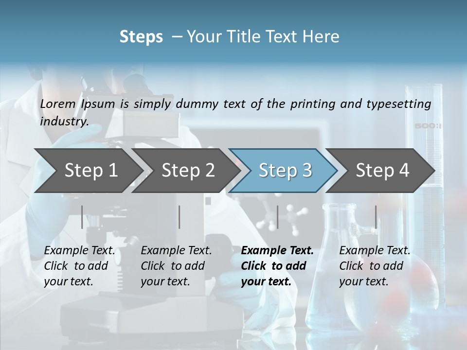 Exam Expertise Microscope PowerPoint Template