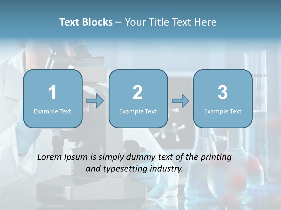 Exam Expertise Microscope PowerPoint Template
