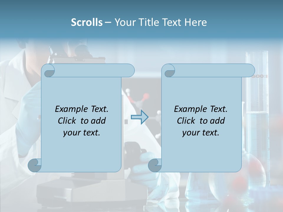 Exam Expertise Microscope PowerPoint Template