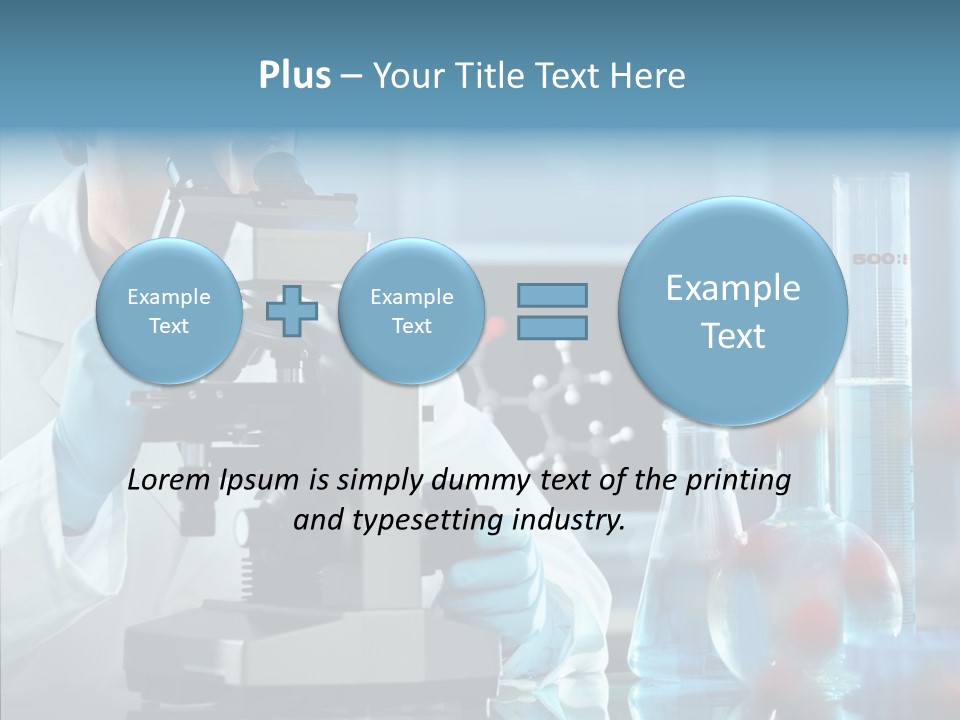 Exam Expertise Microscope PowerPoint Template