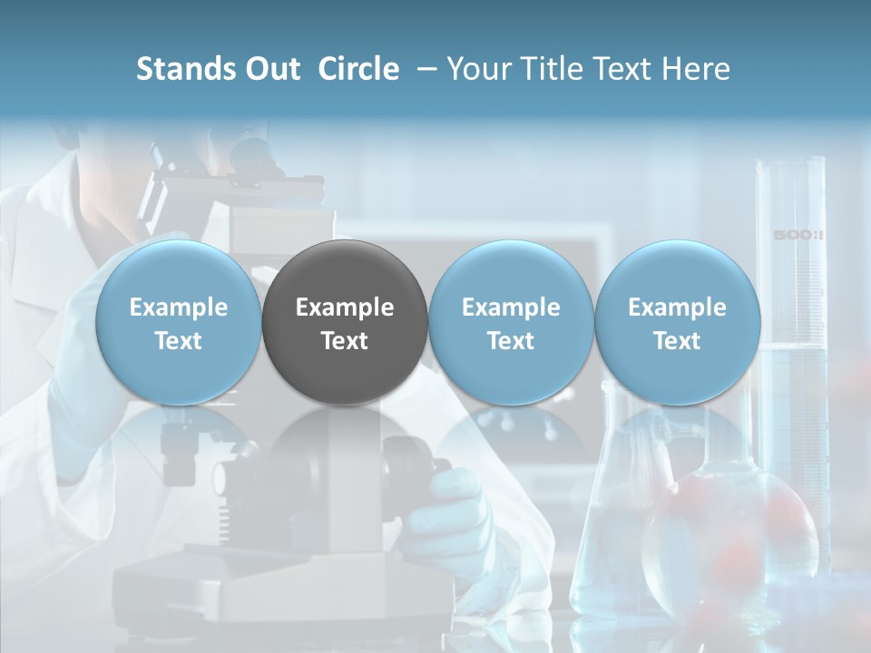 Exam Expertise Microscope PowerPoint Template