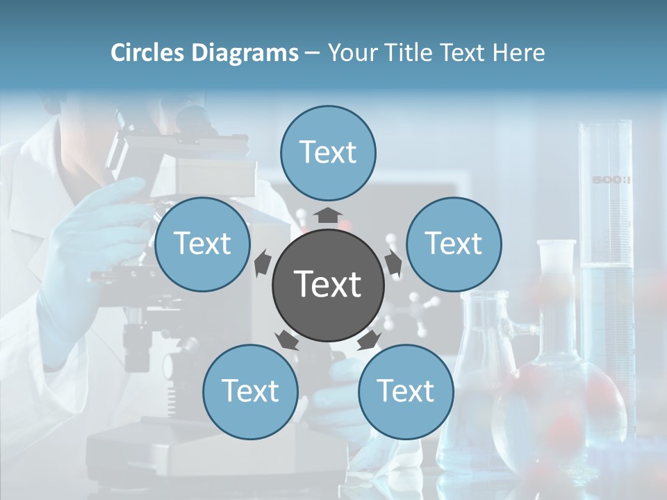 Exam Expertise Microscope PowerPoint Template