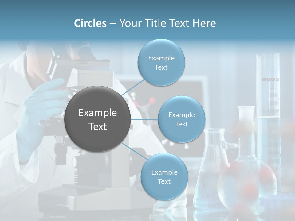 Exam Expertise Microscope PowerPoint Template