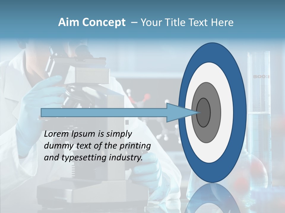 Exam Expertise Microscope PowerPoint Template