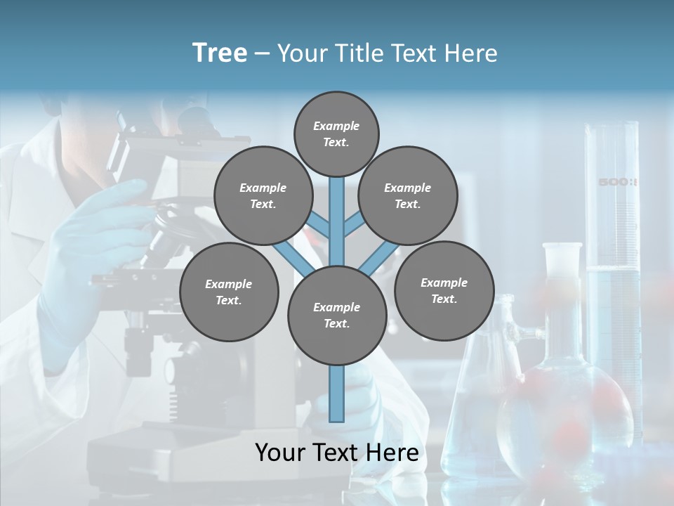 Exam Expertise Microscope PowerPoint Template