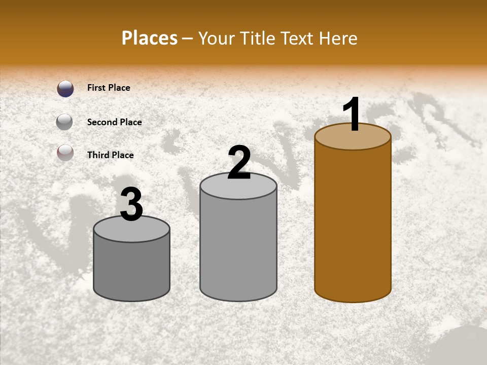 Driving White Inscription PowerPoint Template