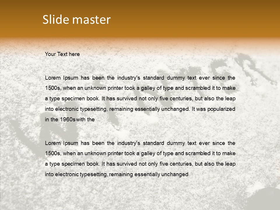 Driving White Inscription PowerPoint Template