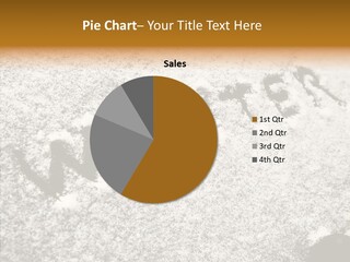 Driving White Inscription PowerPoint Template