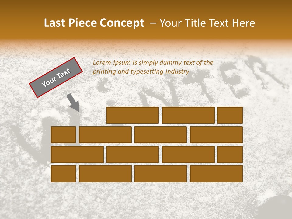 Driving White Inscription PowerPoint Template