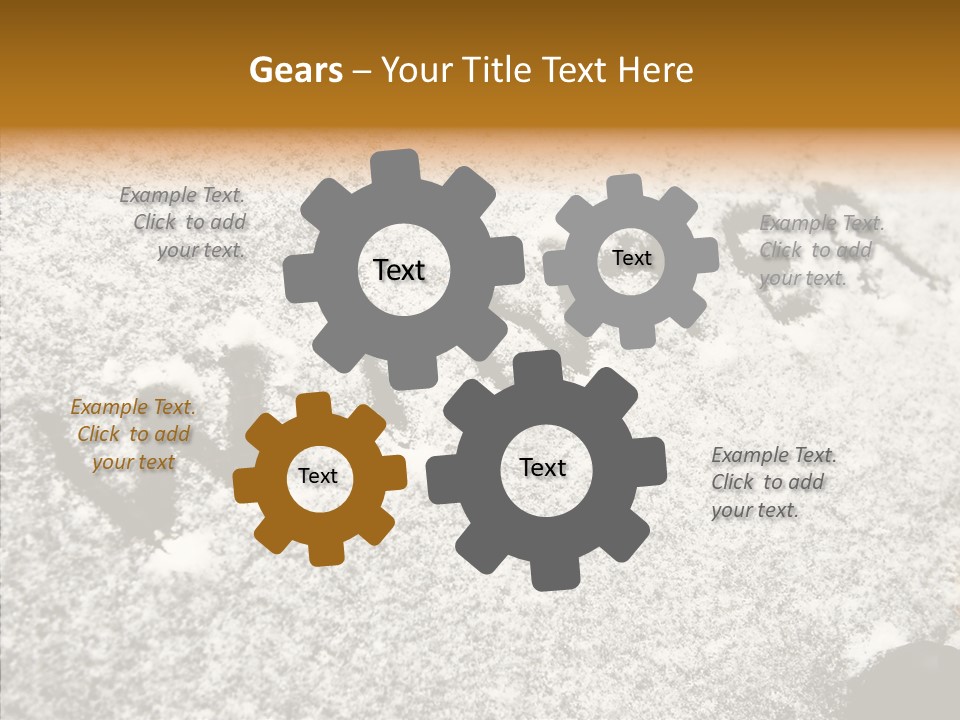 Driving White Inscription PowerPoint Template