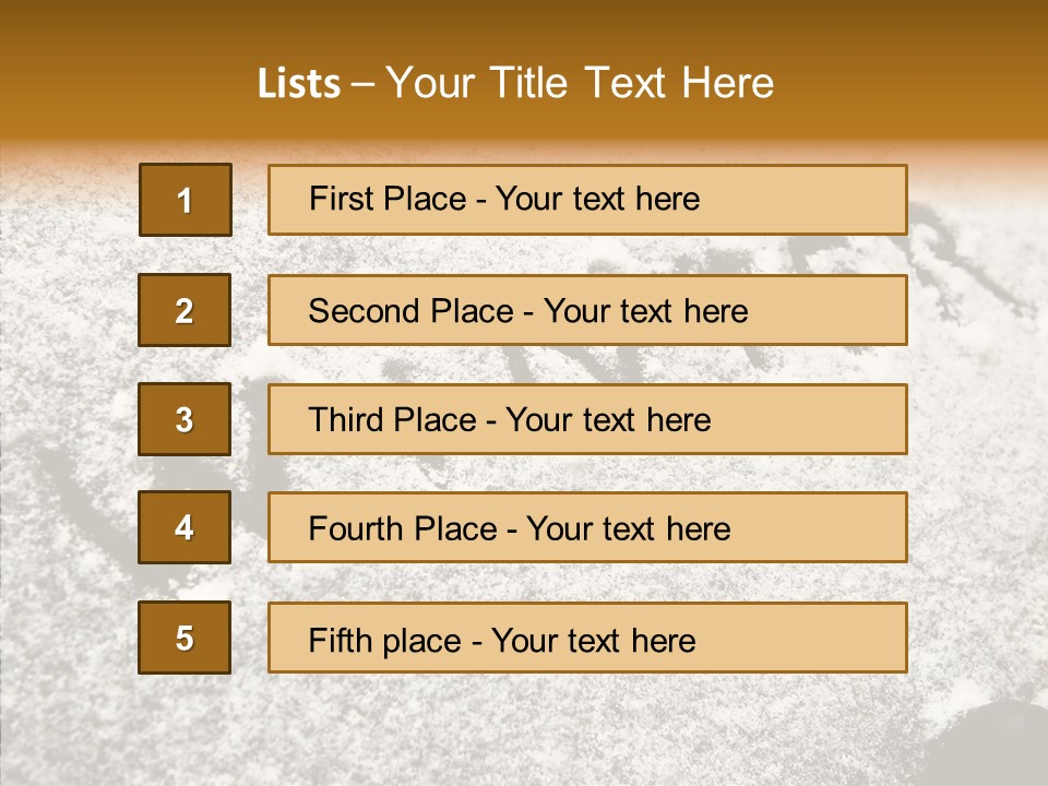 Driving White Inscription PowerPoint Template