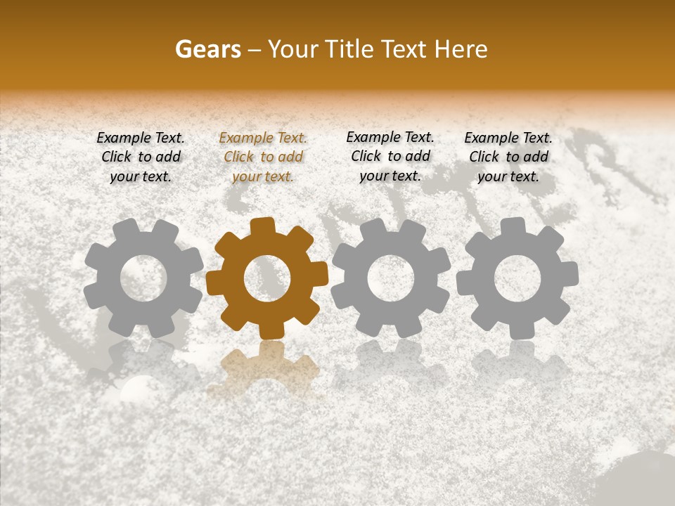 Driving White Inscription PowerPoint Template