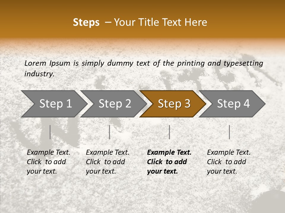 Driving White Inscription PowerPoint Template