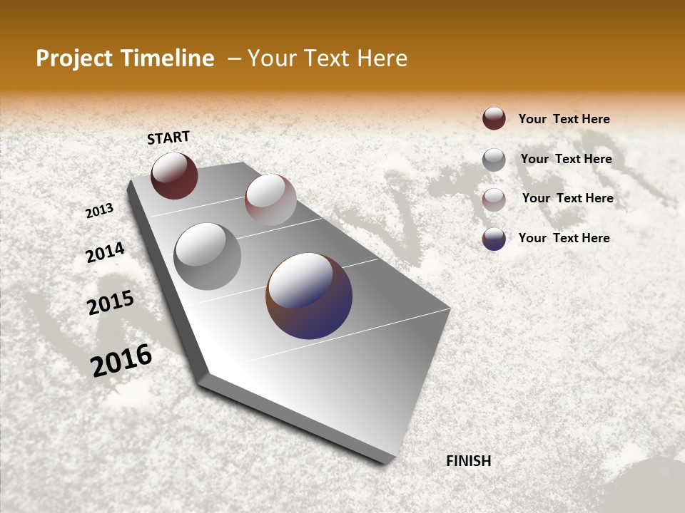 Driving White Inscription PowerPoint Template
