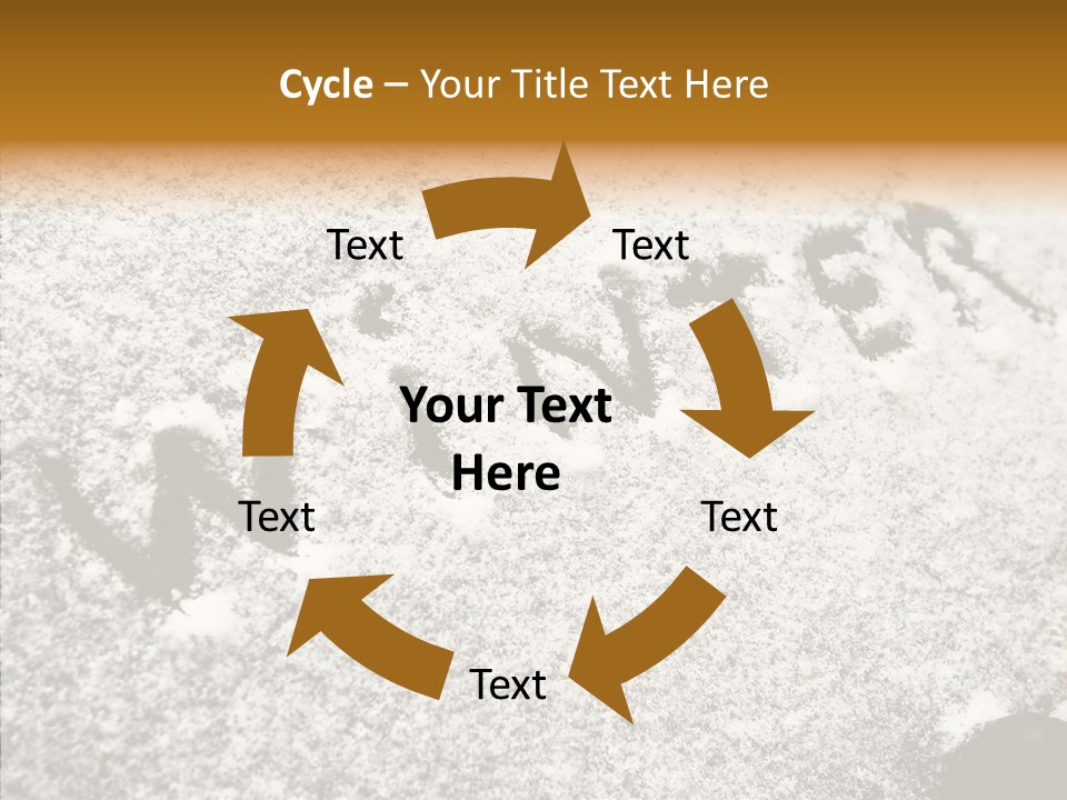 Driving White Inscription PowerPoint Template