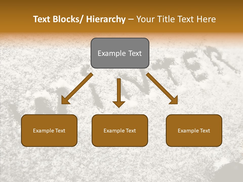 Driving White Inscription PowerPoint Template