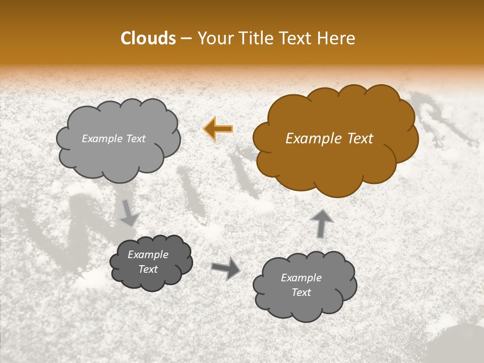 Driving White Inscription PowerPoint Template