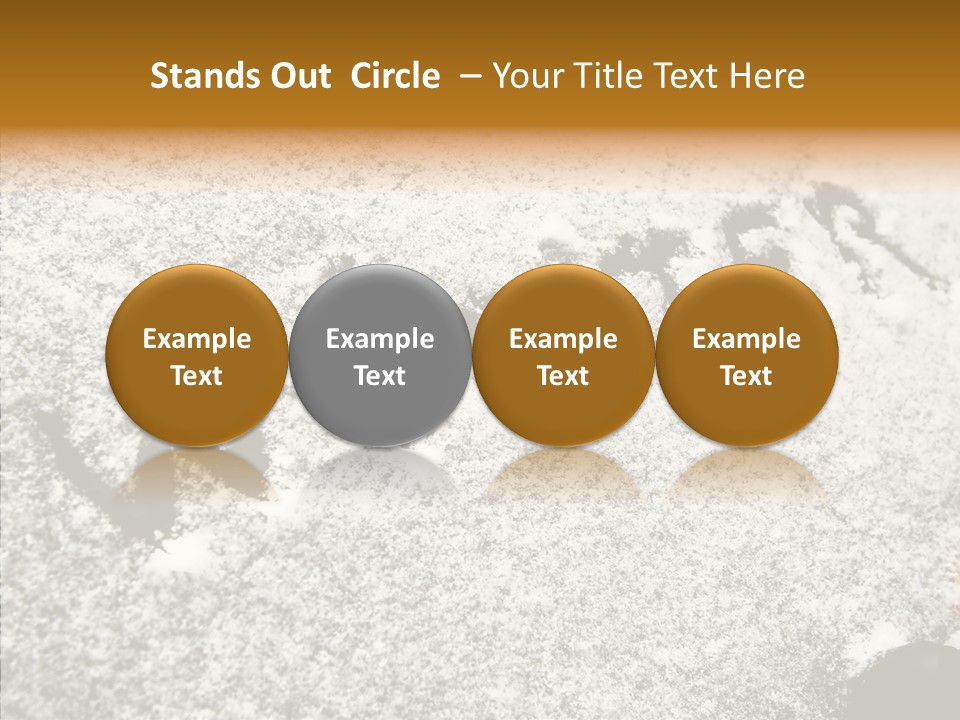 Driving White Inscription PowerPoint Template